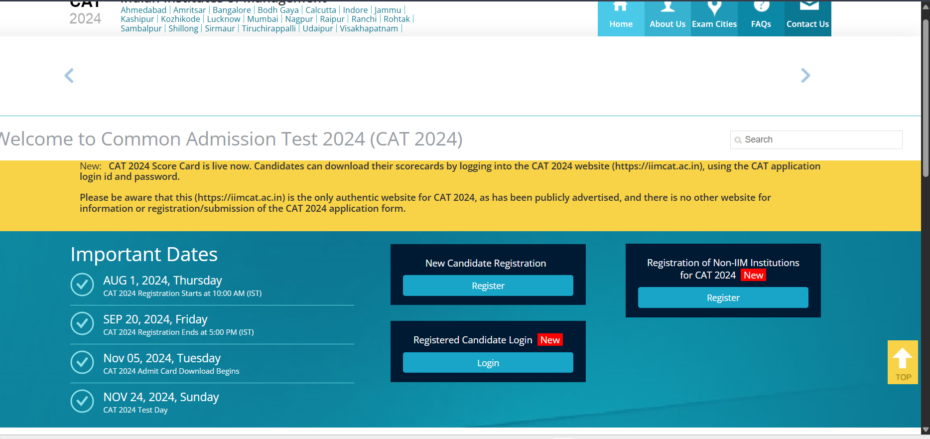 CAT 2025 Notification Out – Registration at iimcat.ac.in, Exam date and how to apply