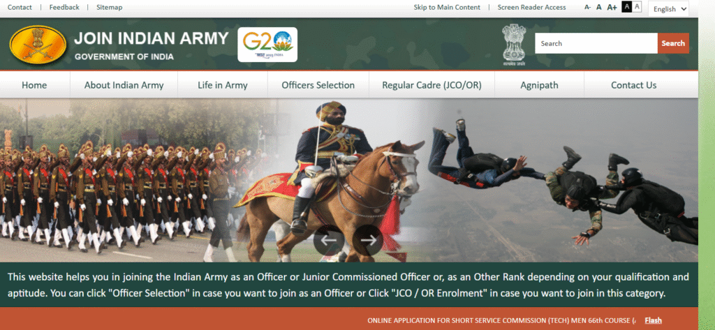 Sample Indian Army Agniveer Scorecard 2025 with marks