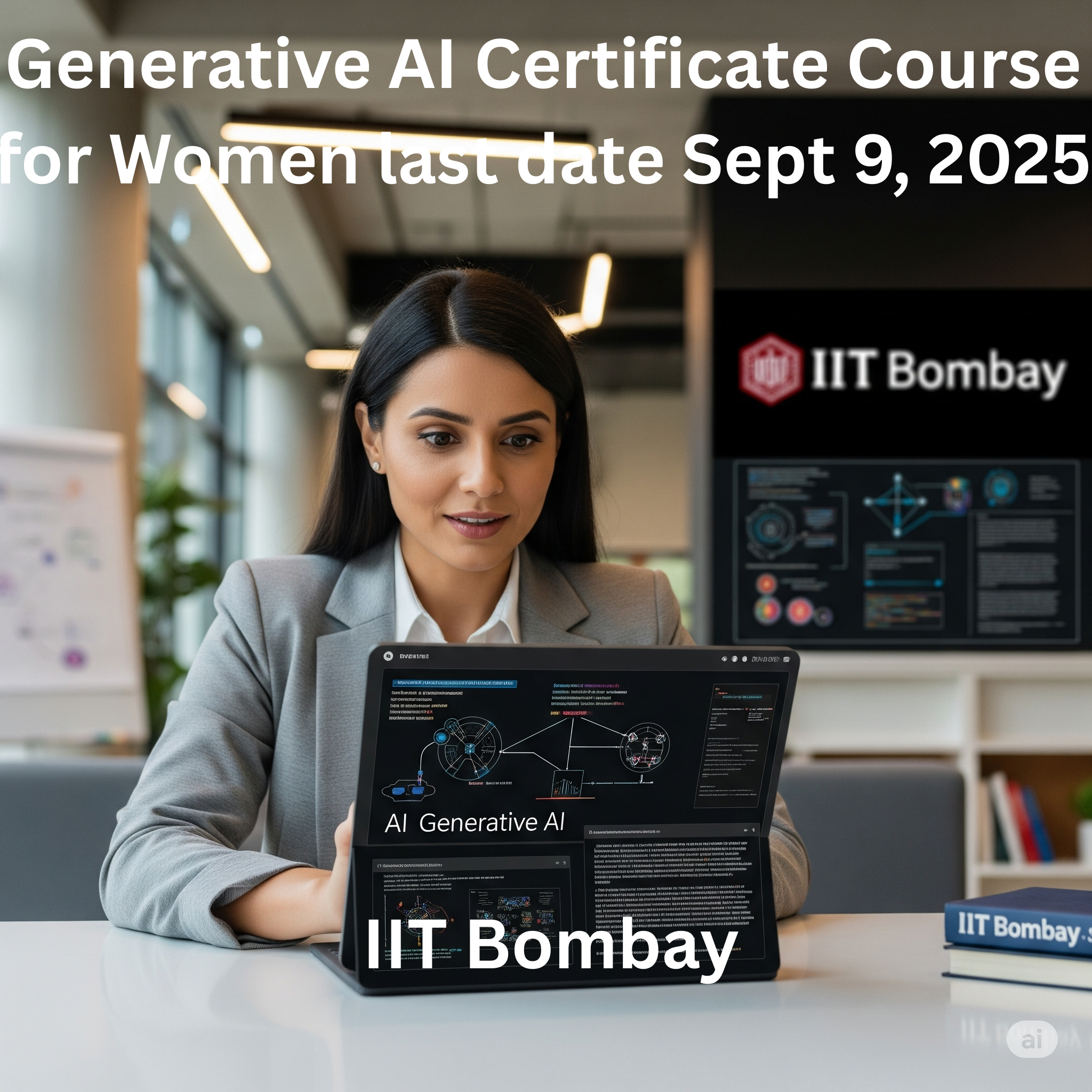 IIT Bombay 3 days Generative AI Certificate Course for Women, Learn ChatGPT, Gemini etc