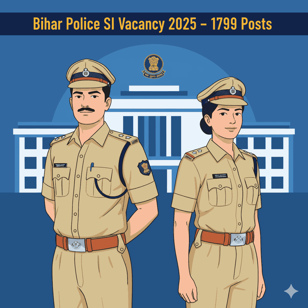 Bihar Police SI Vacancy 2025 1799 Post