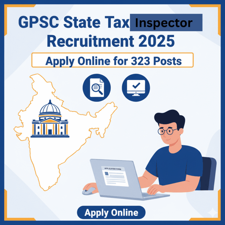 GPSC-State-Tax-Inspector-Recruitment-2025-official-banner-showing-Gujarat-map-online-application-concept-and-government-job