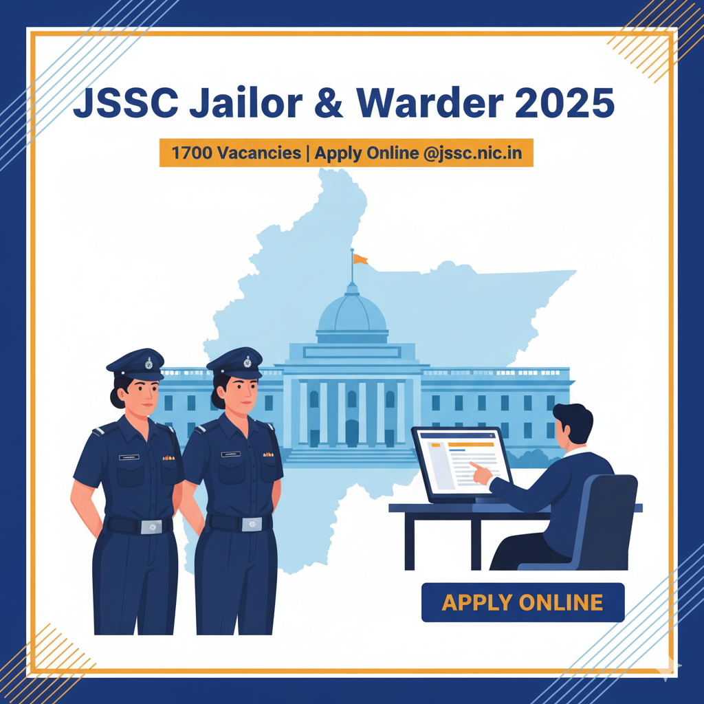 10th Pass Government Job Don’t miss JSSC Warder Recruitment 2025