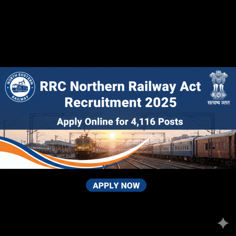 Indian Railway Northern Recruitment for Apprentice 2025.
