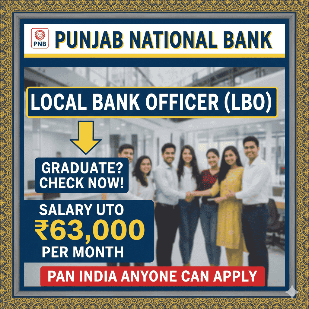  Punjab National Bank Vacancy 2025 check now.