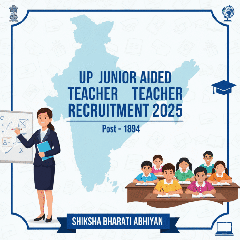 UP Jr Teacher 2025 apply now