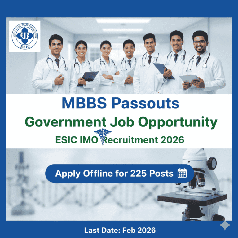 ESIC-IMO-Recruitment-2026-Apply-Offline-for-225-Insurance-Medical-Officer-Posts