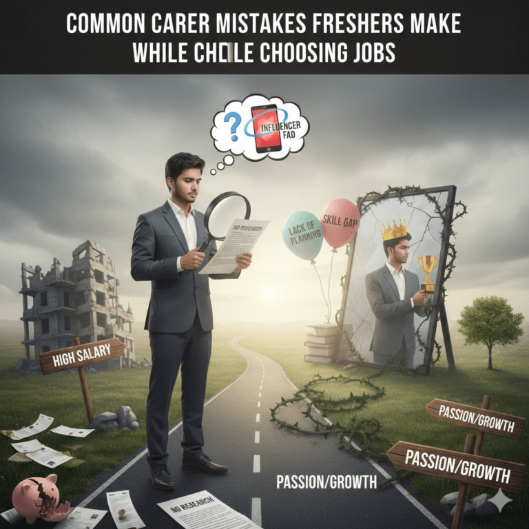 Common Career Mistakes Freshers Make While Choosing Jobs