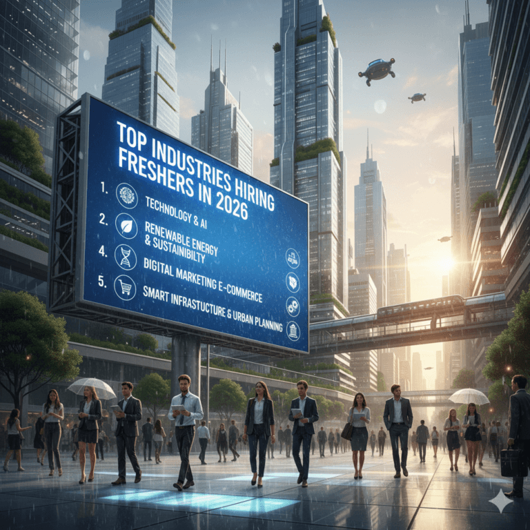 Top Industries Hiring Freshers in 2026