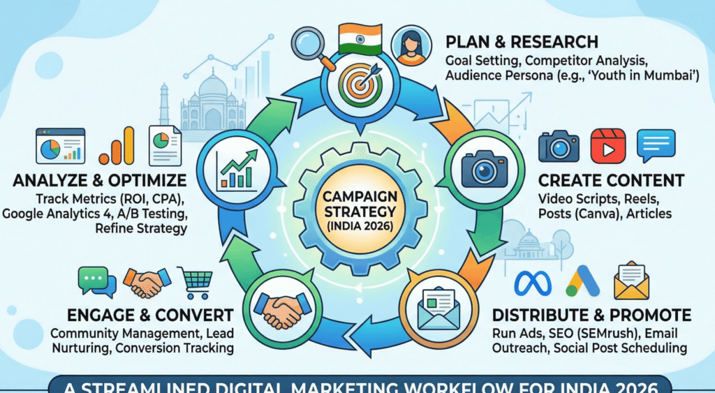 high income skills India digital marketing process