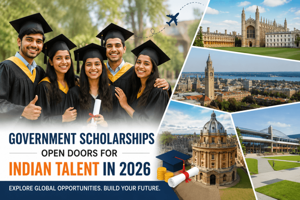 government scholarships for Indian students studying abroad