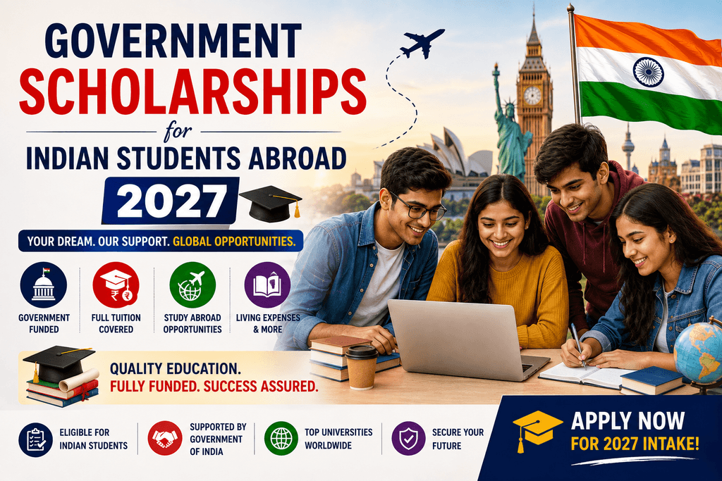 Government Scholarships for Indian Students Abroad