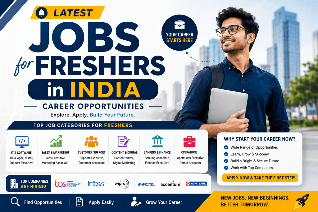 jobs for freshers in India