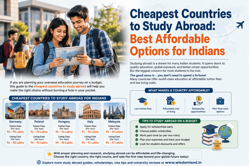 cheapest countries to study abroad