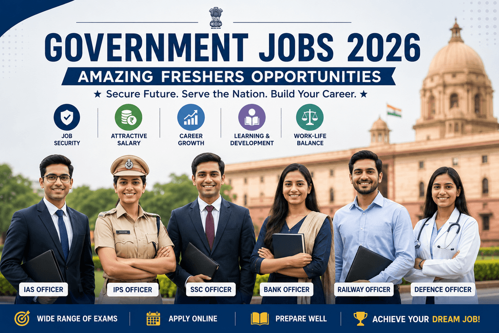 government jobs for freshers 2026