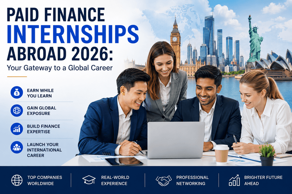paid finance internships abroad 2026