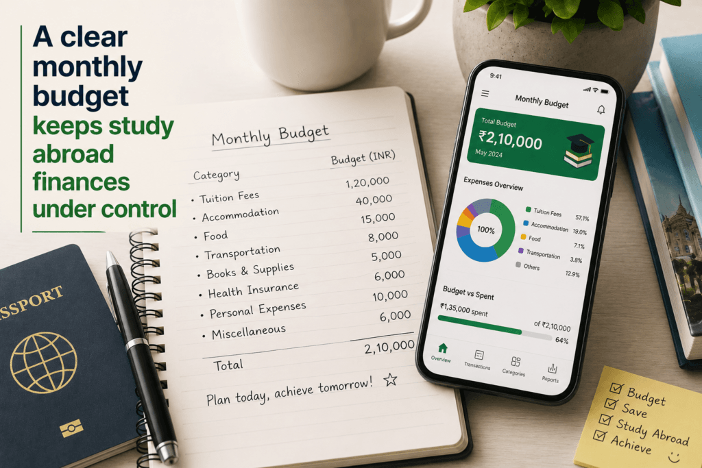 how to build a student budget while studying abroad