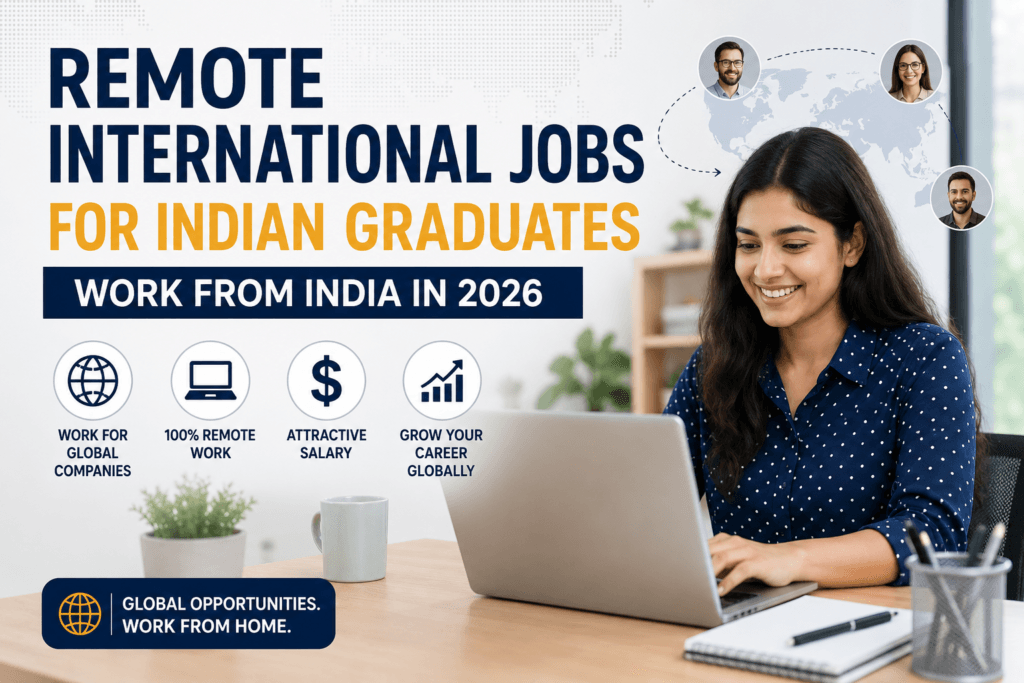 remote international jobs for Indian graduates