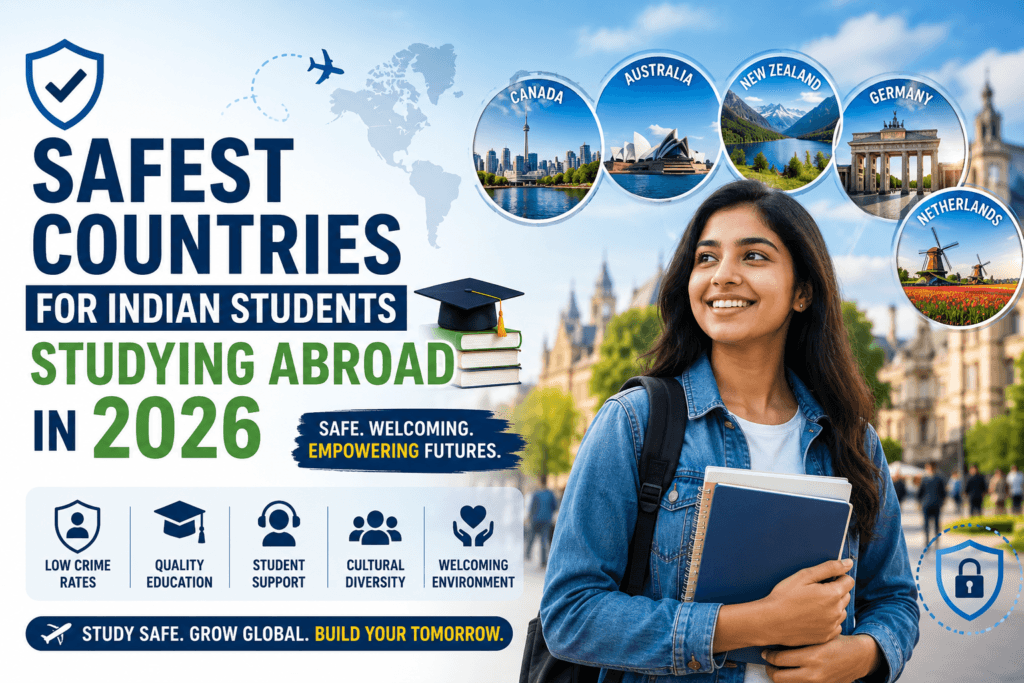 safest countries for Indian students