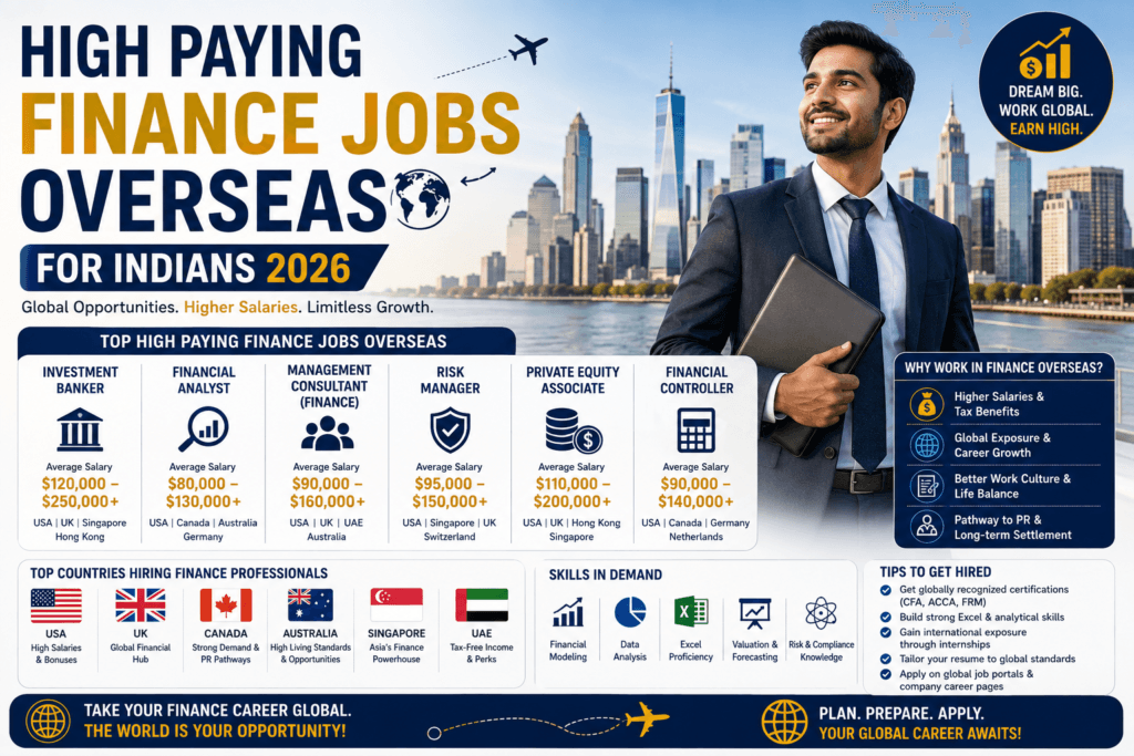 high paying finance jobs overseas