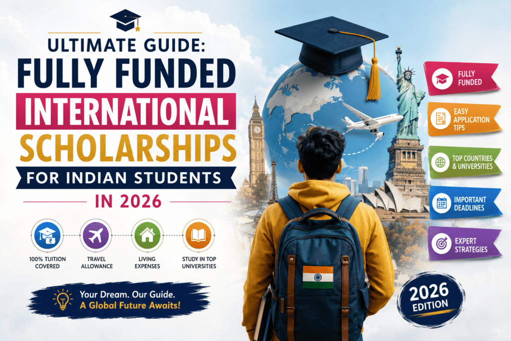Fully Funded International Scholarships for Indian Students in 2026
