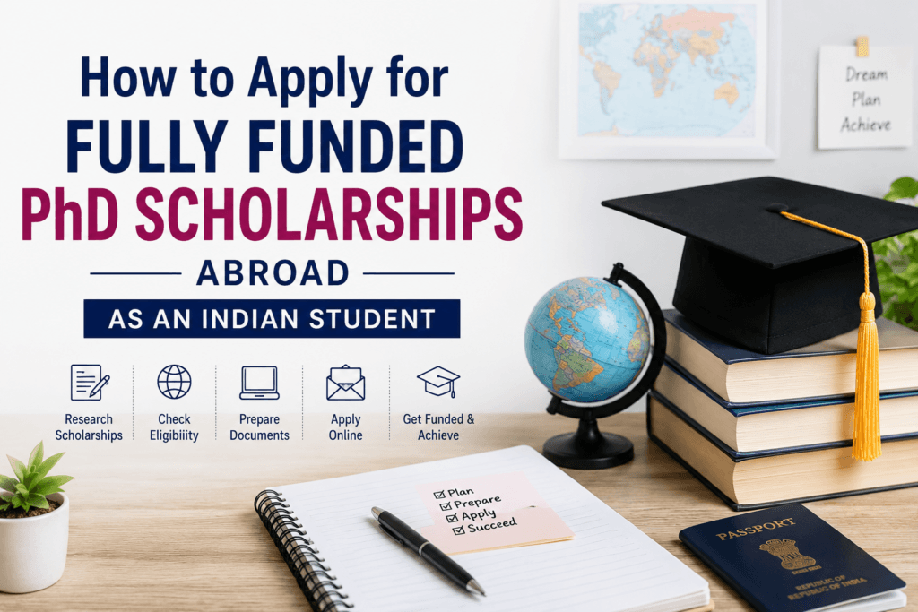 fully funded PhD scholarships abroad for Indian students