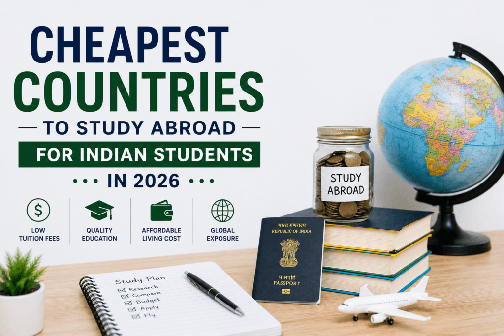 cheapest countries to study abroad for Indian students