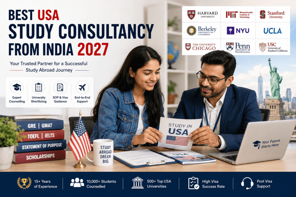 Best Study Abroad Consultancy for USA From India 2027