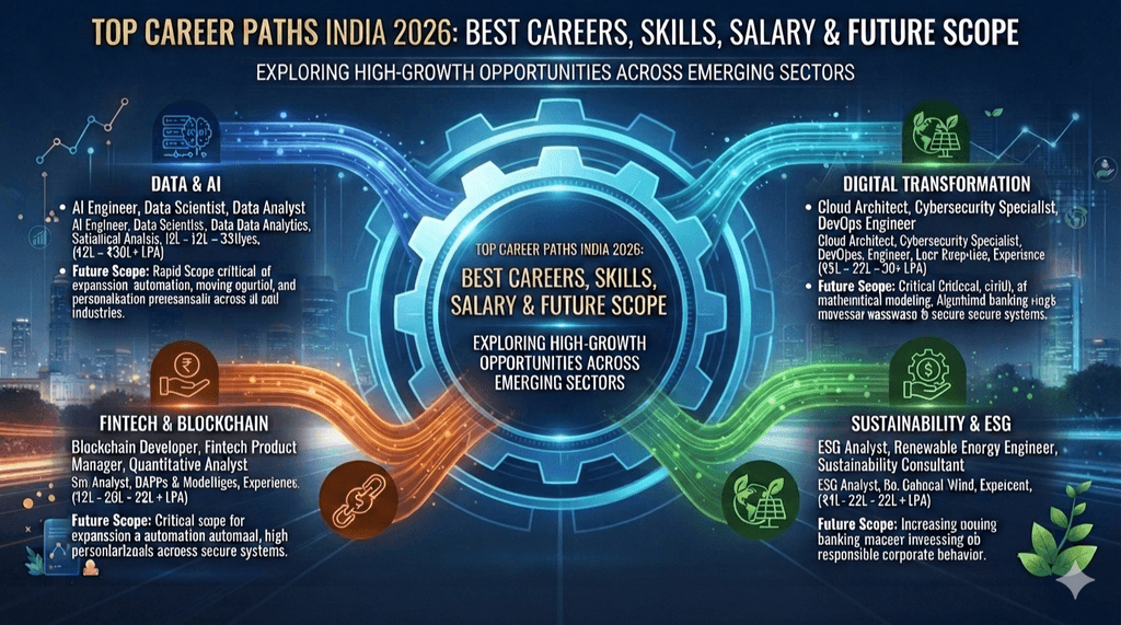 top career paths india 2026