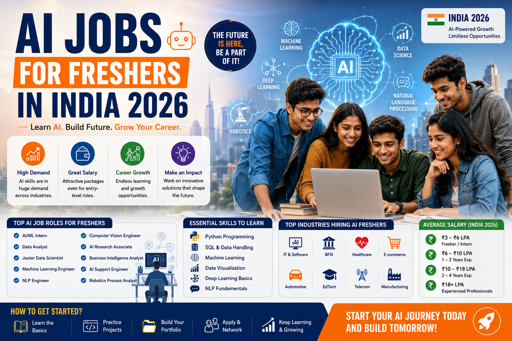 AI jobs for freshers in India 2026
