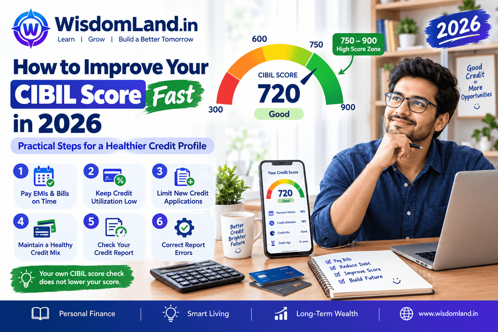how to improve cibil score fast 2026