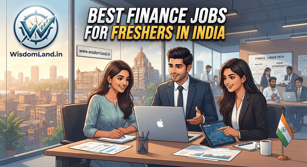 best finance jobs for freshers in India