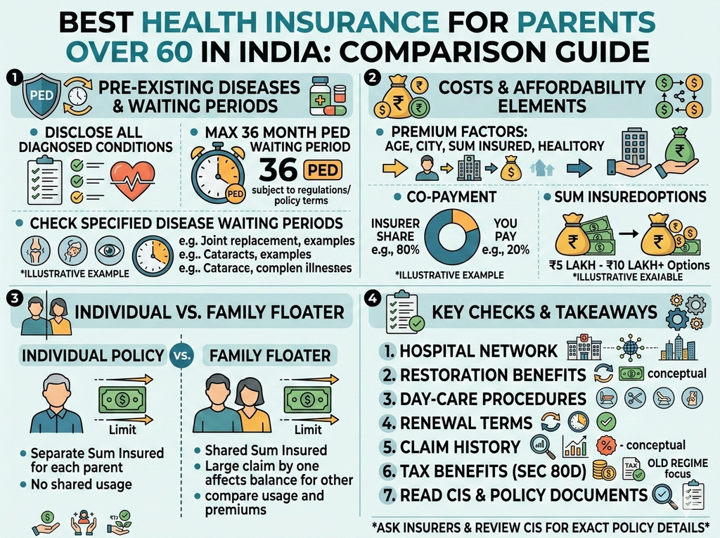 Best Health Insurance for Parents Over 60 in India