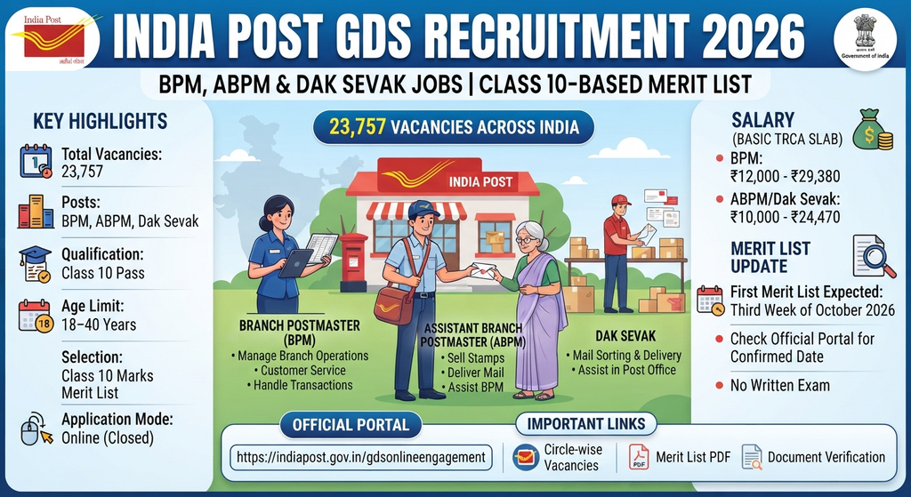 India Post GDS recruitment 2026